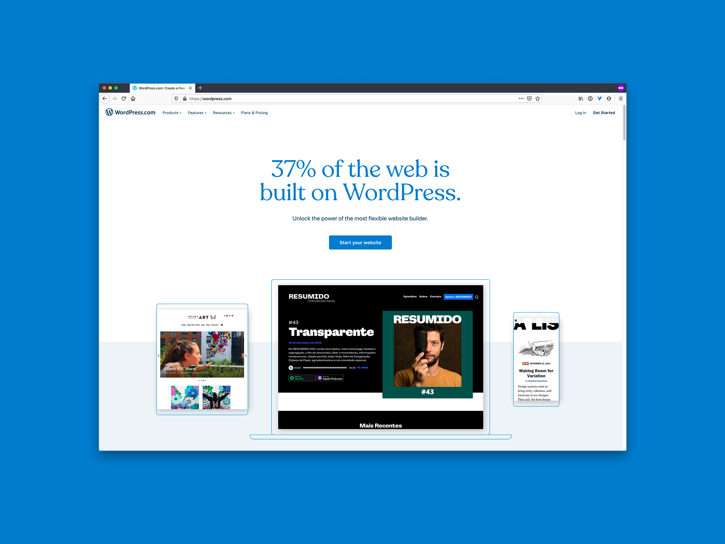 WordPress.com Homepage Redesign